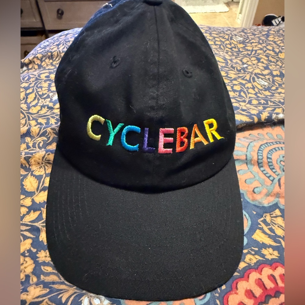 Cyclebar Black Cap with Pride Logo